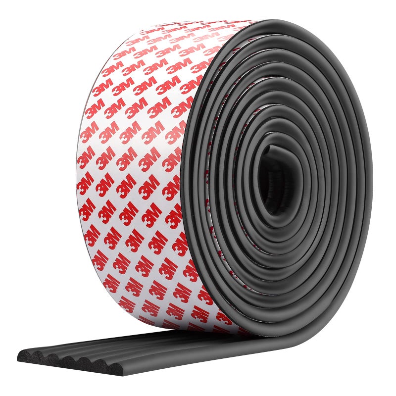 Dovesail Upgrade Baby Proofing Edge Corner Protector, 16.4ft Edge Guards Padding with 3M Adhesive, Extra-Wide Soft Rubber Foam Padding, Furniture,Sharp Edge Safety Corner Edge Bumper Guard-Black - Image 1